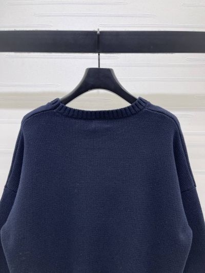 Ralph Lauren Crew Neck Long Sleeve Sweater in Navy and Grey
