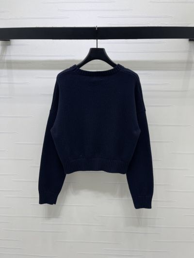 Ralph Lauren Crew Neck Long Sleeve Sweater in Navy and Grey