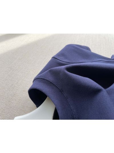 Ralph Lauren Crew Neck Short Sleeve Dress in Navy