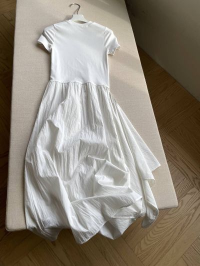 Ralph Lauren Crew Neck Short Sleeve Dress in White