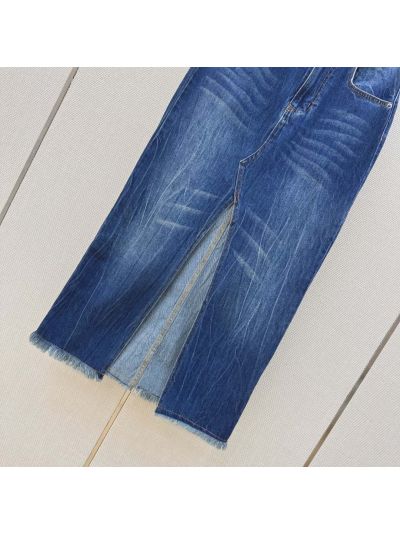 Ralph Lauren Denim Wide-Leg Skirt in Blue