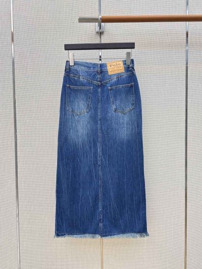 Ralph Lauren Denim Wide-Leg Skirt in Blue