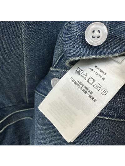Ralph Lauren Embroidered Denim Dress in Navy