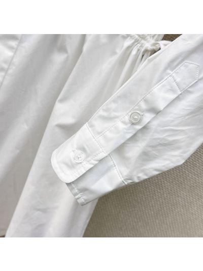 Ralph Lauren Embroidered Long Sleeve Dress in White