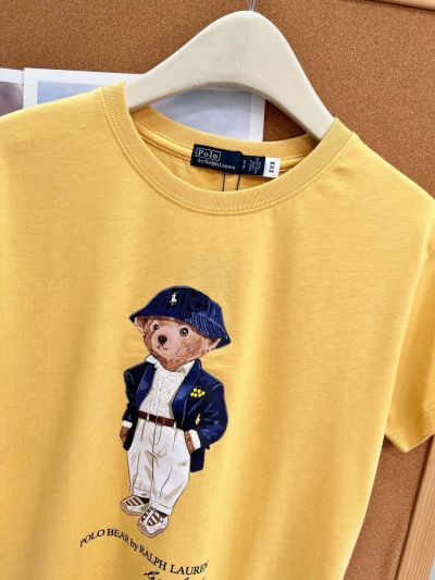 Ralph Lauren Short Sleeve Embroidered T-Shirt in Yellow