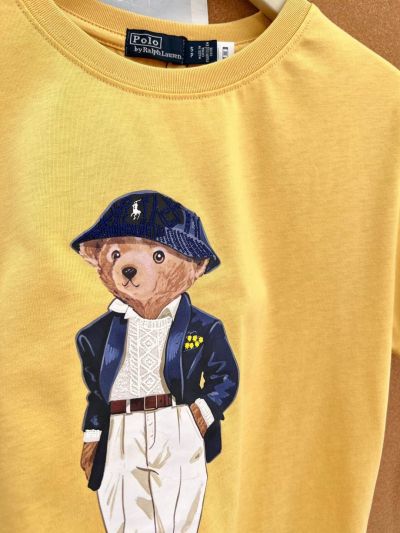 Ralph Lauren Short Sleeve Embroidered T-Shirt in Yellow