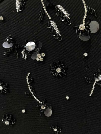 Saint Laurent Beaded Dress in Black