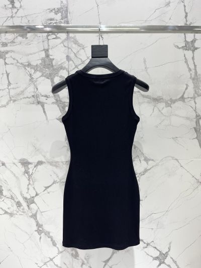Saint Laurent Beaded Dress in Black