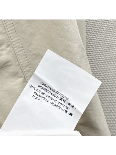Saint Laurent Embroidered Button-Front Jacket in Beige