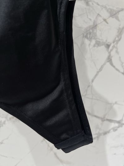 Saint Laurent Openwork Sleeveless Top in Black