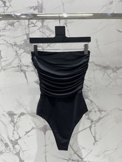 Saint Laurent Openwork Sleeveless Top in Black