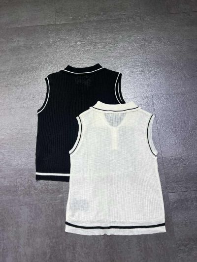 Saint Laurent Sleeveless Button-Front Top