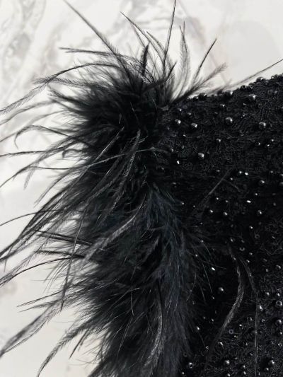 Saint Laurent Sleeveless Embroidered Top in Black
