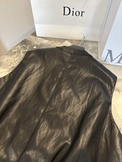 Saint Laurent Sleeveless Zip-Up Jacket in Black