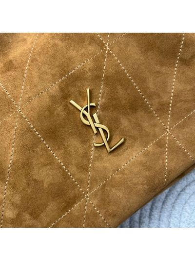 Saint Laurent YSL Jamie Brown Suede Shopping Bag 809824