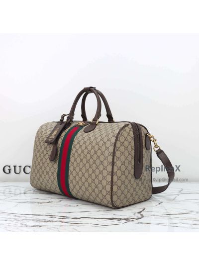 savoy-medium-duffle-bag-834460-in-beige-brown-and-dark-brown-with-green-red-web-rxgui271209-02