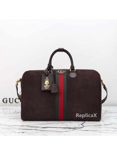Gucci Savoy Medium Duffle Bag 834460 in Dark Brown