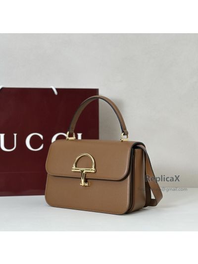 Gucci Siena Medium Top Handle Bag 855535 in Brown