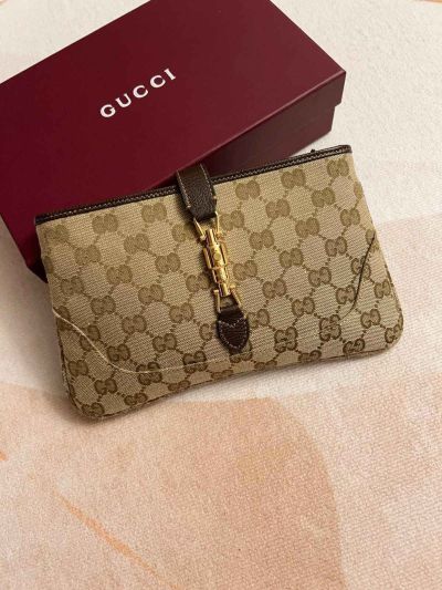 Gucci Jackie Small Pouch 867158 in Beige
