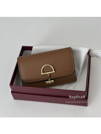 Gucci Softbit Card Case 828148 in Brown