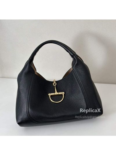 Gucci Softbit Maxi Shoulder Bag 837466 in Black