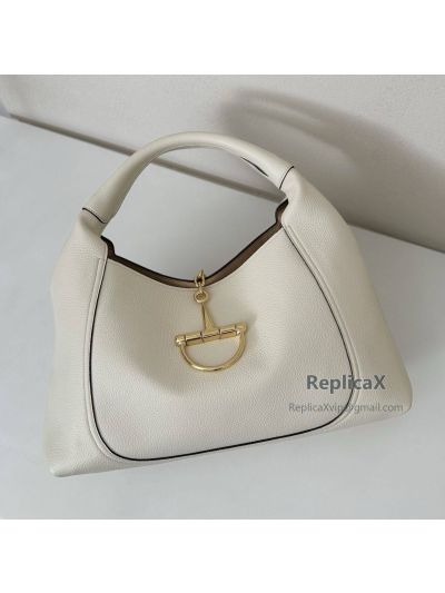 Gucci Softbit Maxi Shoulder Bag 837466 in White