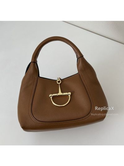 Gucci Softbit Medium Top Handle Bag 837467 in Brown