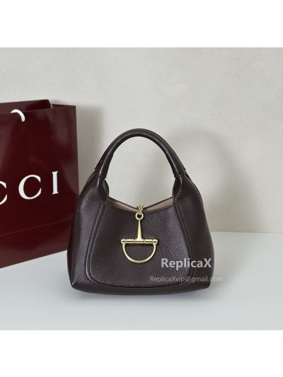 Gucci Softbit Medium Top Handle Bag 837467 in Brown