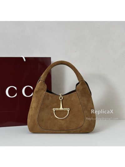 Gucci Softbit Medium Top Handle Bag 837467 in Brown