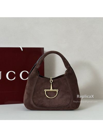 Gucci Softbit Medium Top Handle Bag 837467 in Dark Brown