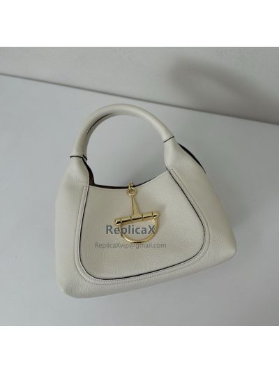 Gucci Softbit Medium Top Handle Bag 837467 in White