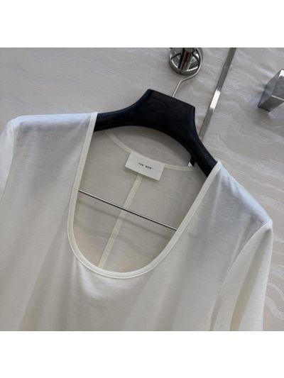 The Row Short Sleeve Oversized T-Shirt in White
