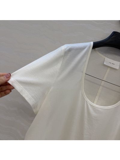 The Row Short Sleeve Oversized T-Shirt in White