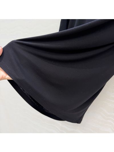 The Row Short Sleeve Square Neck T-Shirt in Black