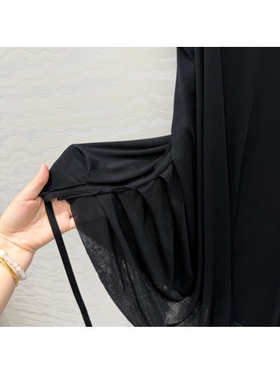 The Row Sleeveless Contrast-Trim Top in Black