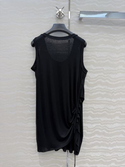 The Row Sleeveless Contrast-Trim Top in Black