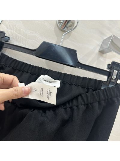 The Row Wide-Leg Drawstring Pants in Navy