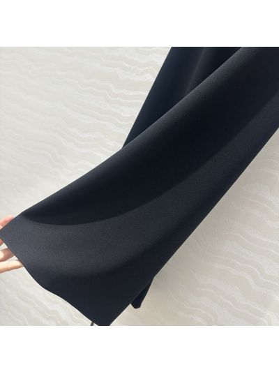 The Row Wide-Leg Drawstring Pants in Navy