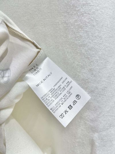 Thom Browne Button-Front Contrast-Trim Cardigan in Beige and White