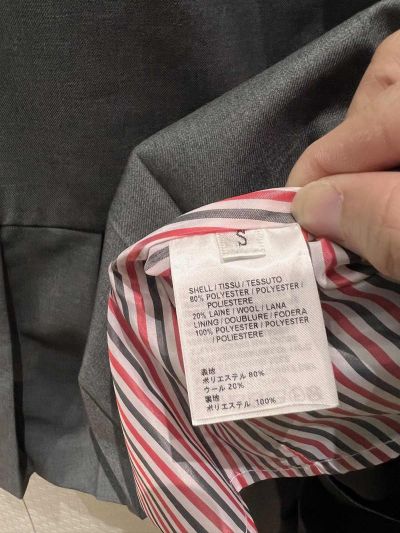 Thom Browne Crew Neck Short Sleeve Dress in Grey