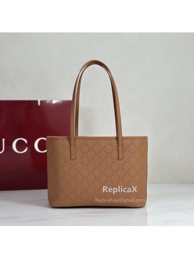 Gucci Tribeca Small Tote Bag 875236 in Dark Tan
