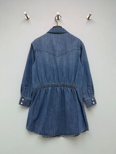 Valentino Long Sleeve Midi Dress in Navy