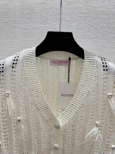 Valentino V-Neck Short Sleeve Cardigan