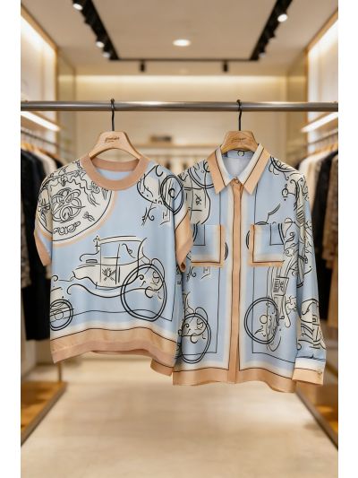 Versace Silk Short Sleeve Shirt