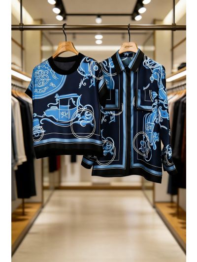 Versace Silk Short Sleeve Shirt