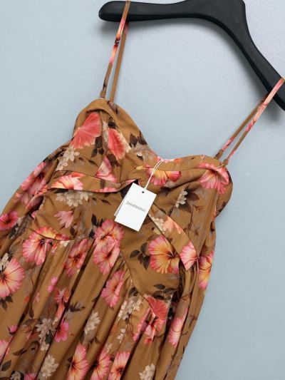 Zimmermann Bow Floral Dress in Multicolor
