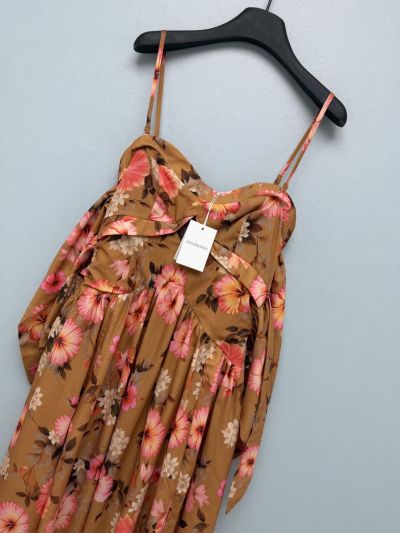 Zimmermann Bow Floral Dress in Multicolor