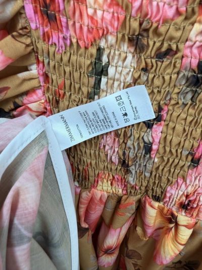 Zimmermann Bow Floral Dress in Multicolor