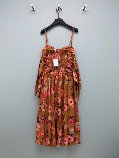 Zimmermann Bow Floral Dress in Multicolor