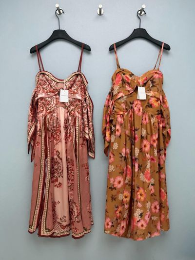 Zimmermann Bow Floral Dress in Multicolor